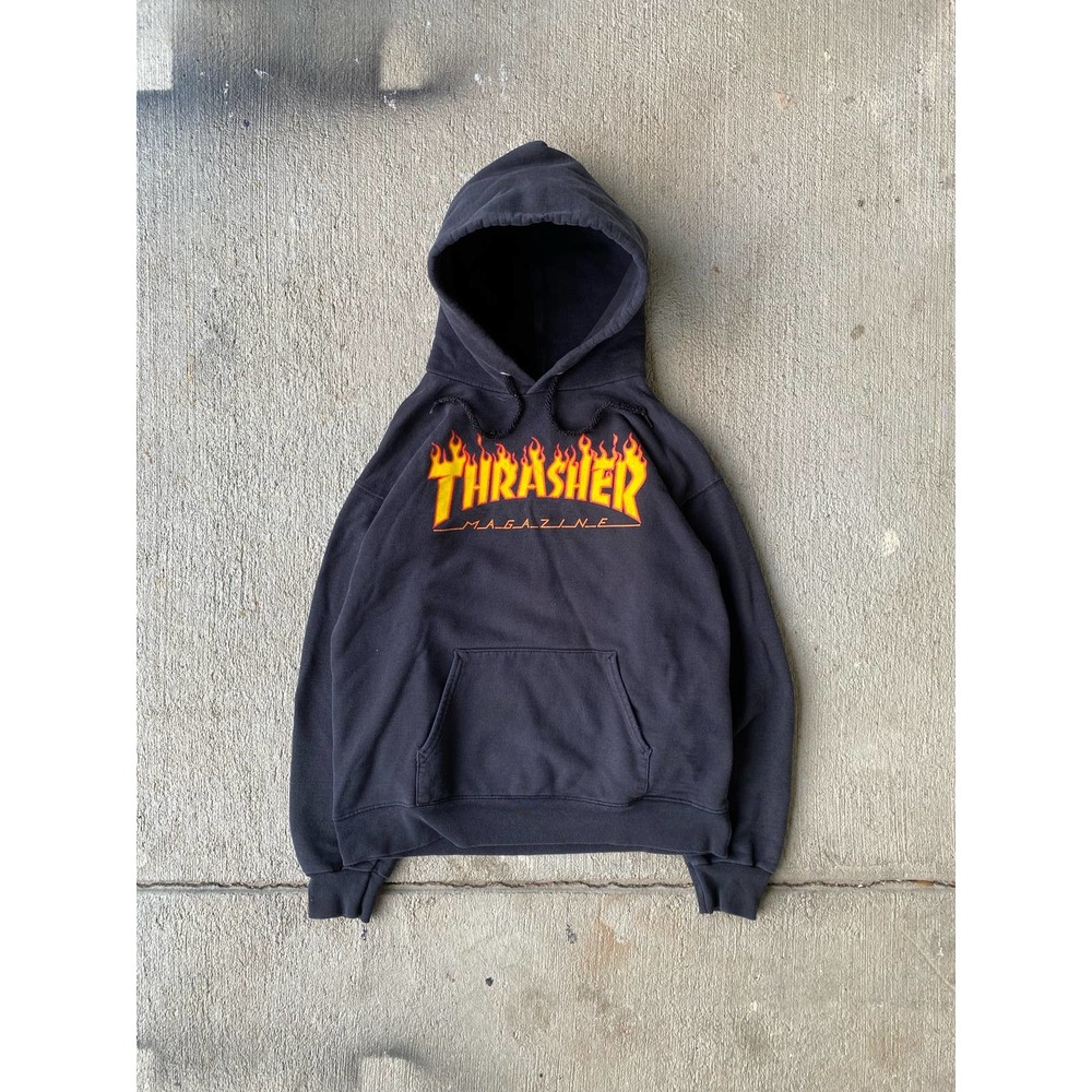 Vintage Y2K Thrasher skateboarding hoodie